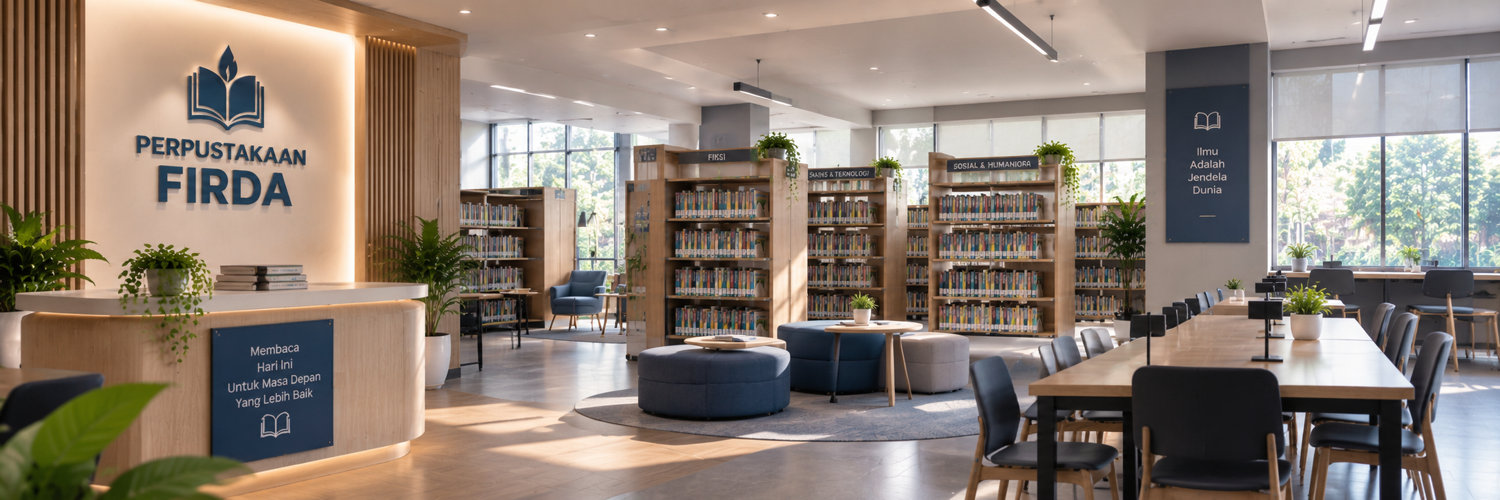 Modern Perpustakaan Firda Interior